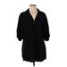 Zara Casual Dress - Shirtdress Collared 3/4 sleeves: Black Print Dresses - Women's Size X-Small