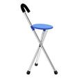 Folding Walking Stick Seat, Aluminum Alloy Cane Stool Crutch Chair Seat, Anti-Slip Lightweight Walking Stick for Seniors, Folding Seat Cane, Built for Comfort and Confidence, Unisex for Elderly