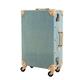 LYZIA Luggage Suitcase Vintage Suitcase Wheels Leather Rolling Luggage Spinner Women Retro Trolley Cabin Travel Bag Men Carry On