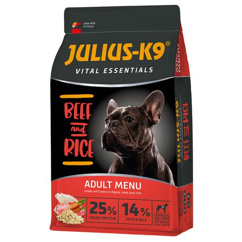 2x 12kg JULIUS-K9 High Premium Vital Essentials Rind Hundefutter trocken