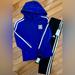 Adidas Matching Sets | Boys Adidas Long Sleeve 3-Stripe Hooded T-Shirt And Pants Set Nwt Size 5 | Color: Blue | Size: 5b