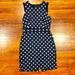 J. Crew Dresses | J.Crew Polka Dot Tweed Dress | Color: Blue/White | Size: 4