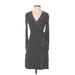 Banana Republic Casual Dress - Sheath V-Neck Long sleeves: Black Dresses - Women's Size X-Small Petite