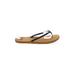 Roxy Flip Flops: Tan Print Shoes - Women's Size 8 - Open Toe