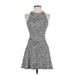 Abercrombie & Fitch Casual Dress - Mini: Gray Print Dresses - Women's Size X-Small