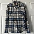 American Eagle Outfitters Shirts | American Eagle Blue/White Long Sleeve Flannel. Men’s Size Large. | Color: Blue/White | Size: L