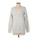 Athleta Pullover Hoodie: Gray Print Tops - Women's Size Small