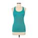 Under Armour Active Tank Top: Teal Activewear - Women's Size Medium