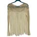 Free People Tops | Free People Jojo Lace Mixed Media Cream Blouse Nwt Size Small | Color: Cream/Tan | Size: S