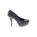 UNLISTED A Kenneth Cole Production Heels: Slip-on Stilleto Cocktail Party Gray Print Shoes - Women's Size 5 - Round Toe