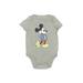 Baby Gap Short Sleeve Onesie: Gray Marled Bottoms - Size 18-24 Month