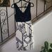 Anthropologie Dresses | Hd In Paris Sleeveless Skater Dress Size 0. | Color: Blue/White | Size: 0