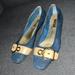 Louis Vuitton Shoes | Louis Vuitton Flats | Color: Blue/Cream | Size: 37eu