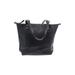 Portland Leather Goods Leather Tote Bag: Pebbled Black Solid Bags