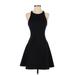 Abercrombie & Fitch Casual Dress - A-Line Crew Neck Sleeveless: Black Print Dresses - Women's Size Small