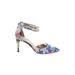 Adrienne Vittadini Heels: Blue Print Shoes - Women's Size 9 1/2