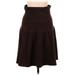 Ann Taylor LOFT Casual Midi Skirt Midi: Brown Solid Bottoms - Women's Size Medium