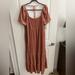 Anthropologie Dresses | Anthropologie Velvet Empire Waist Midi Dress Nwt | Color: Pink | Size: 18