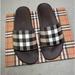 Burberry Shoes | Burberry Mens Furley Slides Sandal Slides 44 Us 11 Color Dark Birch Brown | Color: Brown | Size: 11