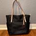 Michael Kors Bags | Michael Kors Jet Set Medium Pebbled Leather Tote Bag | Color: Black | Size: Os