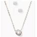 Kate Spade Jewelry | Kate Spade Infinity And Beyond Knot Mini Pendant Necklace & Stud Earrings Set | Color: Silver | Size: Os