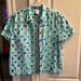 Disney Shirts | Disney Parks Character Hats Button Down Short Sleeve Shirt Blue Xl | Color: Blue | Size: Xl