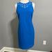 J. Crew Dresses | J Crew Laser Cut Scallop Hem Dress In Color Royal Blue | Color: Blue | Size: 2