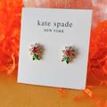 Kate Spade Jewelry | Authentic Kate Spade $48 New Bloom Flower Gold Multi Color Stud Earrings | Color: Gold | Size: Os