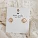 Kate Spade Jewelry | New Kate Spade Signature Spade Pearl Studs O0ru2880 $49 | Color: Cream/Gold | Size: Os