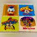 Disney Accents | Epcot Disney Parks Coasters Mexico Set W/ Goofy, Pluto, Donald Duck & Mi | Color: Blue/Green | Size: Os