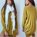 Anthropologie Sweaters | Anthropologie Saturday Sunday Oversized Freya Tunic Sweater Dress Size Small | Color: Gold/Yellow | Size: S