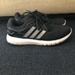 Adidas Shoes | Adidas Cloudfoam Black Lace-Up Tennis Shoes Size 9 | Color: Black/White | Size: 9