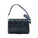 Coach Bags | Coach Classic Monogrammed Black And Silver Studded Wristlet | Color: Black/Silver | Size: Os