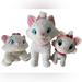 Disney Toys | Lot Of 3 - Disney Aristocats Marie Kitty Cat Girl Plush Stuffed Animal 8"-12" | Color: Pink/White | Size: 8”-12”