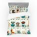 Ambesonne Animal World Bedding Set & Teal Burnt Orange Ivory Polyester | King Duvet Cover + 3 Additional Pieces | Wayfair bsnev_430024_king