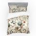 Ambesonne Vintage Bedding Set & Eggshell Pale Slate Blue Polyester in Blue/Pink/White | California King Duvet Cover + 3 Additional Pieces | Wayfair