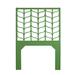 David Francis Furniture Ivy Collection Headboard Wicker/Rattan in Green | 60 H x 42 W x 1.5 D in | Wayfair B5050-T-S138