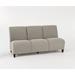 Lesro Siena Lounge Reception Armless 3 Seat Tandem Seating No Center Arms Manufactured Wood in Pink/Gray | Wayfair SN3102.FCH-01ADCA