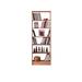RARLON Solid wood bookcase bookcase Oak shelving bookcase Wood in Brown | 78.7 H x 23.6 W x 11 D in | Wayfair 02YQ38RQ6LK4F42
