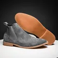 Autunno inverno eleganti stivali Chelsea da uomo a punta comodi stivali da uomo Slip On stivaletti