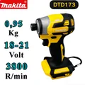 Makita DTDOil-Visseuse à percussion sans fil jaune batterie 18V avec chargeur moteur sans balais