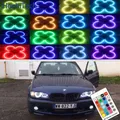 Telecomando Halo Angel Eye LED in cotone RGB multicolore per BMW serie 3 E46 320d 320i 323i 328i