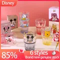 Disney-Verres en verre de dessin animé pour enfants tasse à lait verres de cuisine transparents