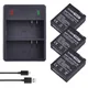 Batteries Li-ion pour GoPro Hero3 + 3 pièces 3.7V 1600mAh AHDBT-301 AHDBT301 AHDBT 301 chargeur