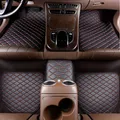 Tapis de sol de voiture universels en cuir PU imperméable anti-poussière ensemble de coussinets