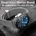 Bracelet magnétique en métal pour HUAWEI Watch 3 Pro bracelet en acier inoxydable bracelet de