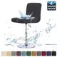 Juste de chaise de bar en tissu imperméable pour chaise à dossier court lavable bon marché en