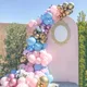Kit de Ballons en Latex pour Révélation du Sexe du Bébé Kit de Guirxiété en Métal localité Rose