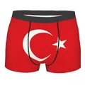Boxer Sexy pour homme sous-vêtement drapeau de la turquie patriotisme slip short doux culotte