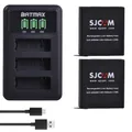 SJCAM SJ6 LEGEND – batterie originale 1000mAh + LED 3 emplacements pour chargeur USB accessoires